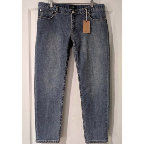 A.P.C. | Jean Etroit Court Indigo Stonewashed Japanese stretch denim - Picture 3 of 14